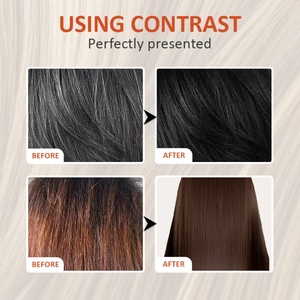 Tinte de Cabello Negro Natural al por Mayor de Fábrica OEM, Crema Permanente a Base de Hierbas, Coloración Instantánea para el Cabello, Cubre las Canas, Sin Amoníaco - Product Image 6
