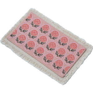 Tapete de té bordado estilo chino Guanlan, tela gruesa con bordes con flecos, tapete retro para mesa de té, aislante del calor para sala de té. - Product Image 5