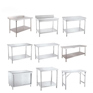 Mesa <span class=keywords><strong>de</strong></span> <span class=keywords><strong>trabajo</strong></span> <span class=keywords><strong>de</strong></span> cocina <span class=keywords><strong>de</strong></span> acero inoxidable <span class=keywords><strong>de</strong></span> doble capa personalizada <span class=keywords><strong>de</strong></span> alta calidad, <span class=keywords><strong>banco</strong></span> <span class=keywords><strong>de</strong></span> <span class=keywords><strong>trabajo</strong></span> <span class=keywords><strong>casero</strong></span> para hotel - Product Image 5
