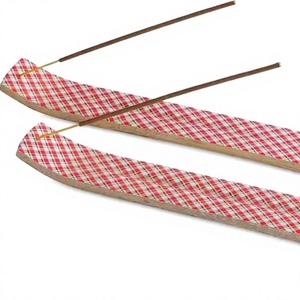 Traditional Wooden <b>Incense</b> <b>Stick</b> <b>Holder</b> with Ash Catcher - Product Image 1