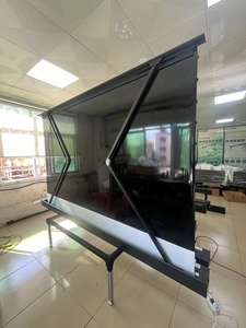 アルミケース付き電動フロアアップライジングスクリーンUstAlrロールアップCBSPスクリーンプロジェクションスクリーンMOQなし - Product Image 4