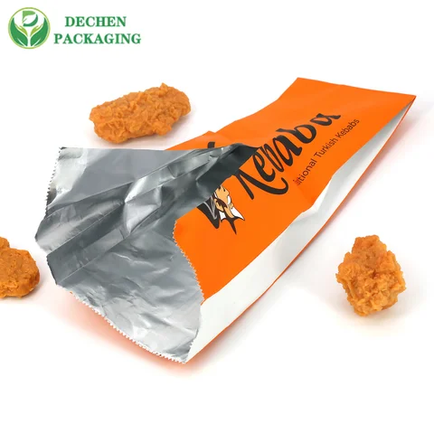 Affordable Wholesale French Fries Bags Wax Paper Bag For Chicken