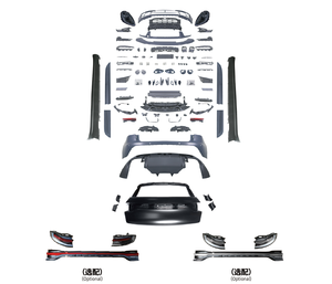 Kit de Carrocería Completo para <span class=keywords><strong>Porsche</strong></span> <span class=keywords><strong>Macan</strong></span> 2014 2015 <span class=keywords><strong>2016</strong></span> 2017 95B.1, Actualización a 95B.3 OE 2024, Incluye Espejos Retrovisores Deportivos - Product Image 2