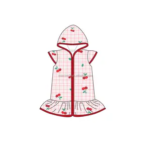 Vestiti smocking per bambini bebè due pezzi smocked costumi da bagno boutique fragola per bambini costume da bagno beachwear