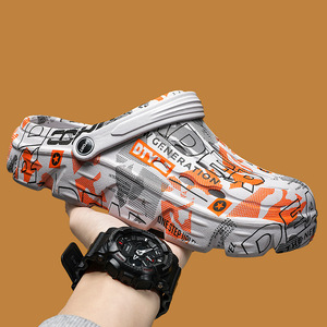 Sandalias de Playa para Hombre, Verano, Exterior, con Entresuela de EVA, Parte Superior de PVC, Suela de Goma Hueca Antideslizante, Punta Cerrada, Zapatos de Agua Estándar - Product Image 2