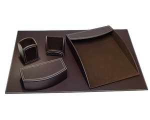 Ensemble <span class=keywords><strong>de</strong></span> <span class=keywords><strong>bureau</strong></span> en similicuir 5 pièces Accessoires <span class=keywords><strong>de</strong></span> <span class=keywords><strong>bureau</strong></span> personnalisés - Product Image 1
