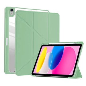 Housse de tablette avec béquille en forme de Y multi-angles compatible avec Xiaomi <span class=keywords><strong>Pad</strong></span> 6S Pro 12.4, coque arrière rigide transparente anti-déformation - Product Image 3