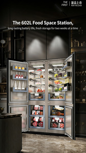 Réfrigérateur <span class=keywords><strong>encastrable</strong></span> à porte simple avec congélateur inférieur BC-302WQB, grande source de rétroéclairage intégrée - Product Image 3