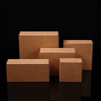 Boîte cadeau rigide auto-élevante en papier kraft recyclable éco-responsable, plusieurs tailles, pliable, portable, logo personnalisé pour bijoux et petits objets artisanaux