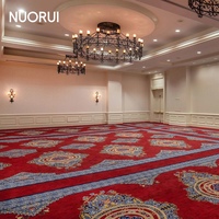 Moquette Axminster à motifs traditionnels 80% laine 20% nylon, tapis mural large pour hall d'hôtel de luxe