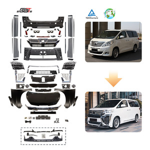 Kit de Carrocería GBT Popular para Toyota Alphard Anh20, Conversión de 2008-2014 a Estilo Vellfire 2018, Incluye Faros Delanteros, Parachoques y Rejilla - Product Image 1