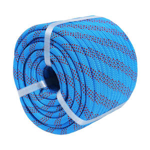 Cuerda de Rigging para Arboristas de 3/8 Pulgadas, 100 Pies, Cuerda Trenzada de Poliéster de Alta Resistencia para Trabajos <span class=keywords><strong>en</strong></span> Árboles, Camping, Columpios y Escalada, Azul y Rojo - Product Image 1