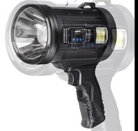Lampe de poche rechargeable par USB haute puissance pour l'extérieur Lampe d'urgence portable à longue portée Chargement solaire Projecteur LED étanche