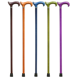 Canne de marche Zidiao Derby 92 cm, colorée, pour personnes âgées, aide à la marche - Product Image 1