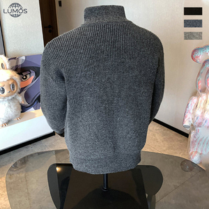 Chaquetas de Punto con Cierre para Hombre al por Mayor, Estilo Coreano, Cuello Alto, Cárdigan de Punto para Otoño e Invierno, con Logotipo Personalizado - Product Image 2