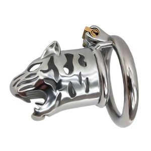 FRRK Jaula de Castidad Masculina de 6.5cm con Forma de Tigre, Dispositivo de Castidad para Hombres, Jaula para Pene, Dropshipping - Product Image 4