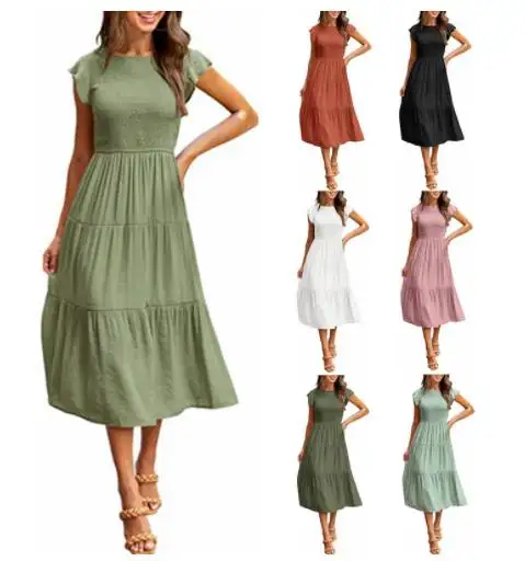 2023 새로운 스타일 패션 드레스 여성 레이디 우아한 여름 드레스 판매