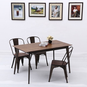 Chaises de table <span class=keywords><strong>vintage</strong></span> pour <span class=keywords><strong>Restaurant</strong></span>/café, style industriel, avec 4 sièges, nouveauté, SP-CT760 - Product Image 4