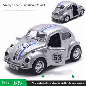 Modellino Auto Vintage Beetle in Lega Metallica con Porte Apribili, Espositore per Decorazione Torte, <span class=keywords><strong>Scala</strong></span> <span class=keywords><strong>1</strong></span>:<span class=keywords><strong>43</strong></span> - Product Image 5