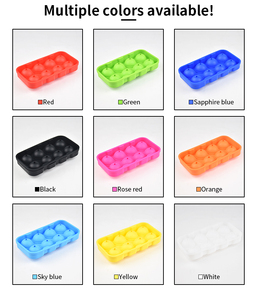 Bandeja para hacer bolas de hielo esféricas de silicona de grado alimenticio con tapa para whisky, fácil de desmoldar, libre de BPA, reutilizable, herramienta de bar para el hogar - Product Image 3