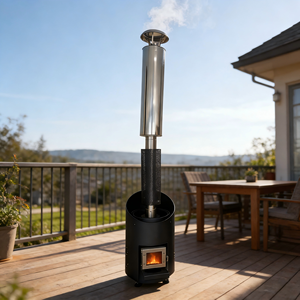 เตาเผาไม้แบบพกพา ดีไซน์ทันสมัย น้ำหนักเบา ปลอดภัย ทำจากสแตนเลส ใช้สำหรับทำความร้อนกลางแจ้ง ไม่ต้องใช้ไฟฟ้า เหมาะสำหรับซาวน่า - Product Image 1