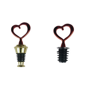Heart Shape Metal Wine Stopper Vacuum Sealing Reusable Bottle Plug Simple Style - Product Image 5