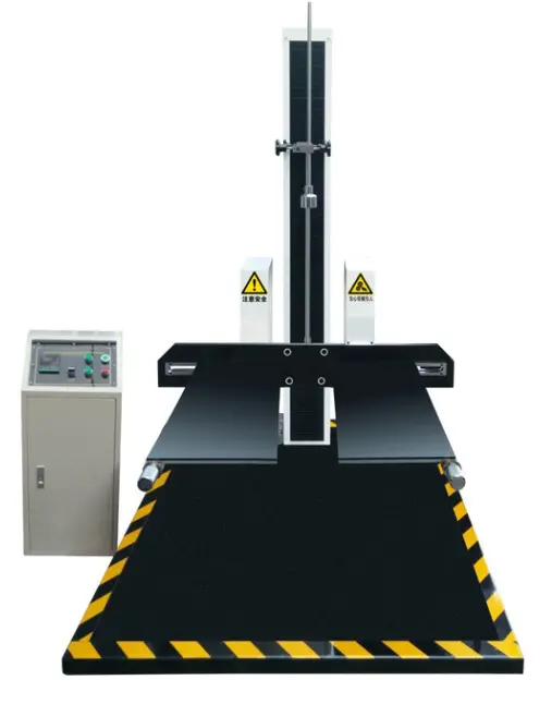 Double-arm drop test device  can be used for test surface drops  corner drops  edge drops  etc