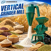 Machine à moudre le maïs verticale industrielle pour le broyage des céréales et la fabrication d'aliments