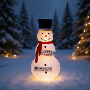 Muñeco de Nieve LED de 4 Pies para Exteriores, Luz Blanca Cálida, Decoración Navideña Duradera para Jardín, Resistente al Agua IP65 - Product Image 2