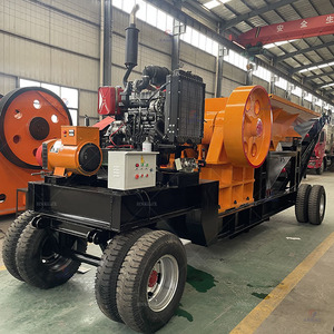 Mesin Penghancur dan Penyaring Batu Mobile Kecil PE400X600 Terbaik Digunakan untuk Penghancuran Batu, Pemecah Batu Kerikil Tipe Jaw Crusher - Product Image 2