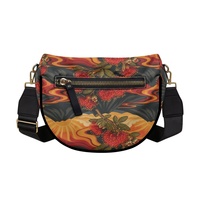 Sac banane personnalisé à imprimé volcan hawaïen pour femmes, idéal pour le shopping, les voyages, le quotidien et les programmes d'étiquetage privé