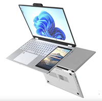 Les derniers ordinateurs portables ultra-minces à double écran, ordinateur portable flambant neuf N100 2,9 GHz 32 Go de RAM 1/2 To SSD, appareil multifonctionnel, ordinateur portable professionnel