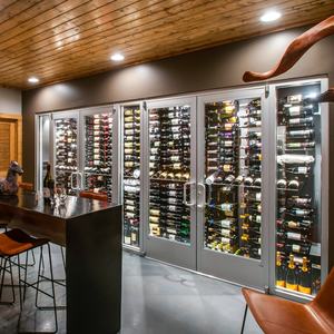 Barra de Degustación de Vino Eléctrica de Acero Inoxidable de Estilo Industrial, Mueble de Almacenamiento de Vino de Alta Gama para <span class=keywords><strong>Bodegas</strong></span> Boutique - Product Image 4