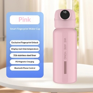 Hervidor de Agua con Aislamiento al Vacío de Doble Pared de Acero Inoxidable con Bloqueo de Huella Dactilar, Bluetooth, Enfriamiento de 12-24h, Uso Duradero en Oficina - Product Image 1