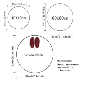 <span class=keywords><strong>Tappeto</strong></span> Rotondo in Stile Bohémien per Soggiorno, <span class=keywords><strong>Camera</strong></span> da Letto, Cucina, Ingresso, Antiscivolo, Decorazione Casa per Ragazze - Product Image 4