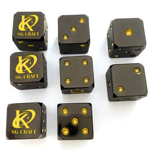 لعبة النرد المخصصة 16 من سبائك الزنك RPG و dpg مجموعة نرد معدنية مخصصة مع نقاط - Product Image 1