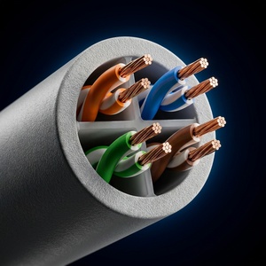 Cable de Red UTP Cat.6A para Interiores, Par Trenzado Sin Blindaje, 4 Pares, 23AWG, Cobre Desnudo, 500MHz, 10Gbps, HANWEI CCL-65UG004-CNGY-R305 - Product Image 5