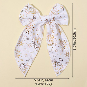 Noël Nouvel An Vacances Étincelant Flocon De Neige Marin Arc Clips Bébé Filles Noël Velours <span class=keywords><strong>Fable</strong></span> Arcs Pinces À Cheveux - Product Image 3