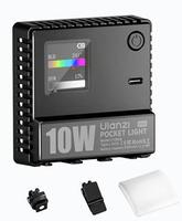Ulanzi C10RGB Mini Lampe LED de Remplissage en Plastique 10W avec Température de Couleur 1800K-9000K pour Vidéo en Direct et Photographie (Alimentée par Batterie 30g)