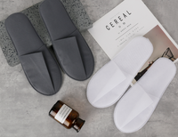 Pantoufles de luxe personnalisées de haute qualité pour hôtel, spa, chambres d'hôtel, équipements hôteliers, pantoufles pour invités d'hôtel