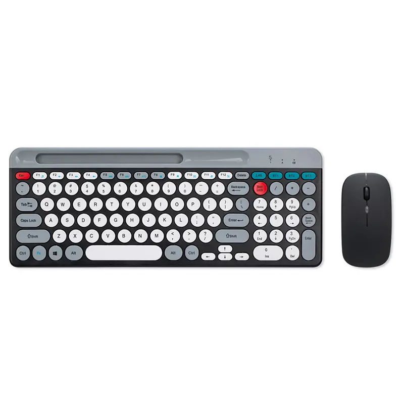 Combos clavier et souris Bluetooth sans fil 2.4g claviers à fente pour clavier pour tablette téléphone ordinateur souris de jeu