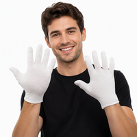 Gants durables à texture diamantée, enduits de PU, en coton antistatique, pour la sécurité électrique, à découpe laser des bords, à prix abordable