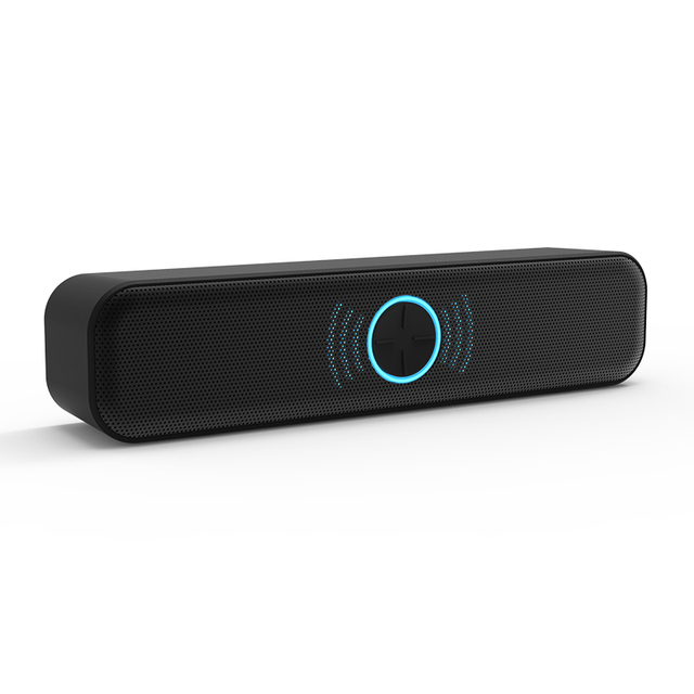 Portable Mini  Speaker with LED Light and Mic Small Portable Audio Device