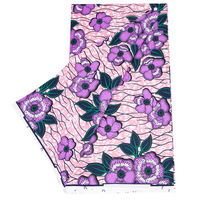 Vente en gros d'usine, tissu imprimé en batik africain 100% polyester, motif hollandais, 6 yards par pièce