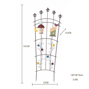 <span class=keywords><strong>Support</strong></span> de fleurs en fil de <span class=keywords><strong>fer</strong></span> <span class=keywords><strong>forgé</strong></span> vieilli de haute qualité, <span class=keywords><strong>support</strong></span> pratique <span class=keywords><strong>pour</strong></span> <span class=keywords><strong>plantes</strong></span> <span class=keywords><strong>grimpantes</strong></span>, clôture décorative <span class=keywords><strong>pour</strong></span> jardin extérieur - Product Image 6