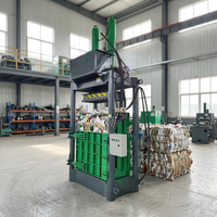 Presse à balles hydraulique verticale pour papier, paille et plastique, recyclable