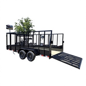 รถพ่วงบรรทุกสัมภาระแบบแนวนอน Tuff Dawg ขนาด 7'x16' |   กว้าง 82 นิ้ว |   ด้านข้างสูง 5 ฟุต |   ประตูท้ายแบบตาข่าย |   น้ำหนักบรรทุกสูงสุด 1001-2000 กก. - Product Image 1