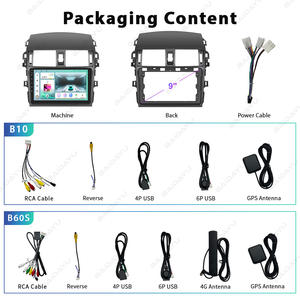 BAIDAYU 9 pulgadas IPS Android 13 TS18 6 + 128GB Radio de coche tablero GPS estéreo Carplay Wifi BT <span class=keywords><strong>Toyota</strong></span> Corolla 2008-2010 pantalla táctil - Product Image 3