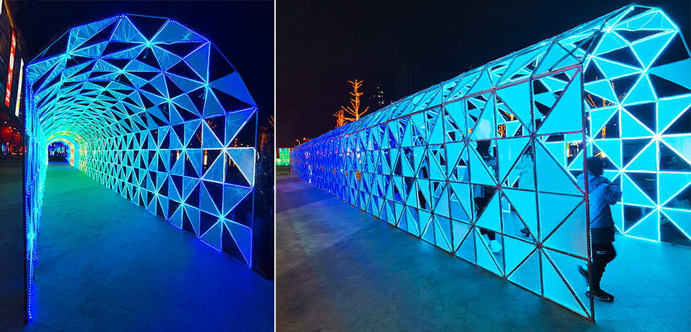 Christmas Decoration Party Light Corridor Arch Light Large Decoration Tunnel Led Out Door Light