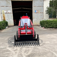 Hochwertiger Skid-Steer-Lader-Greiferschaufel-Anbau: Große Skelett-Schaufel